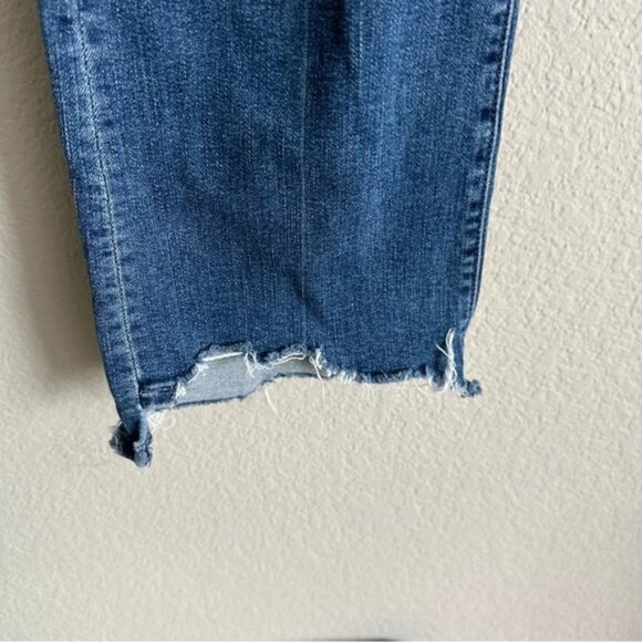 MOTHER The Insider Crop Step ChewJeans 27 Dancing On Coals Blue - Picture 9 of 16